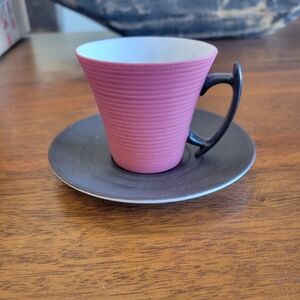 Demi Tasses, Porcelain, (set of 6) hand painted, Made in France